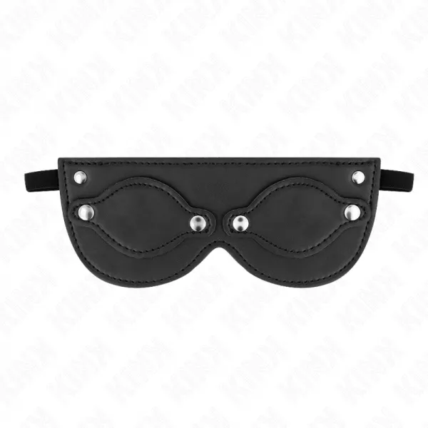 KINK - MASQUE EN CUIRETTE AVEC CACHE-YEUX D�TACHABLES 22 x 9 CM