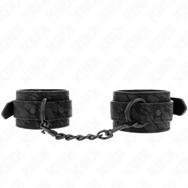 KINK - POIGNETS RECOUVERTS DE DENTELLE FONC�E R�GLABLE NOIR 19-26 CM