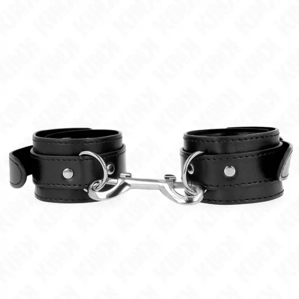 KINK - APPAREILS-POIGNETS - RANG�E DE RIVETS SIMPLE NOIR AJUSTABLE 17-28 CM X 5 CM
