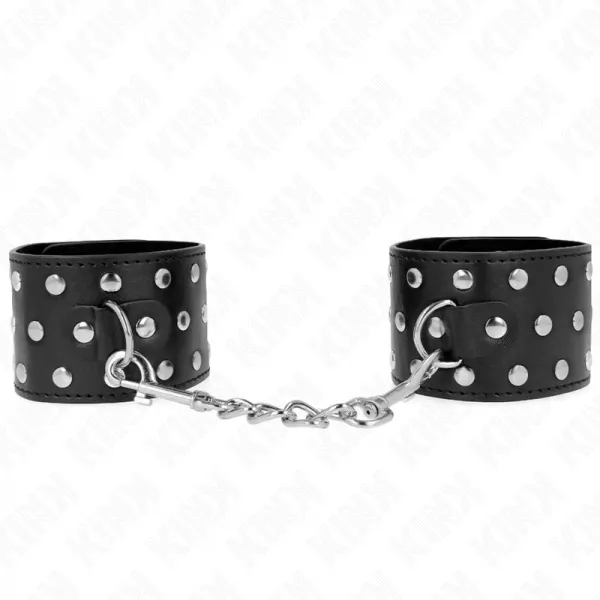 KINK - RETENUES-POIGNETS PUNK R�GLABLES 19-24 CM X 5,5 CM
