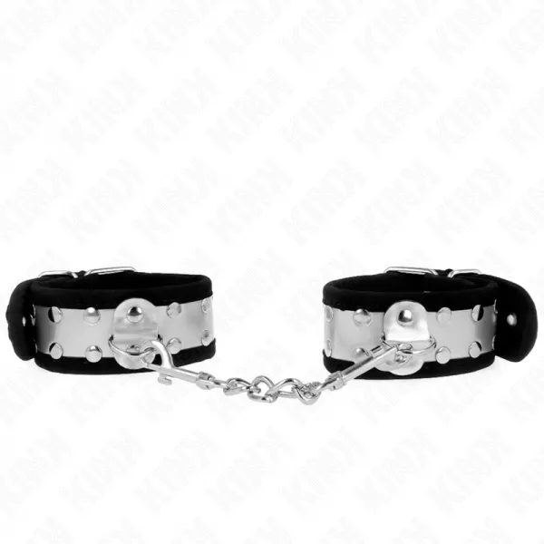 KINK - APPUI-POIGNETS FINS NOIR / ARGENT 30 X 4 CM