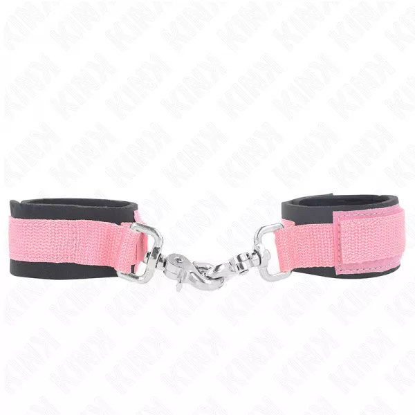 KINK - APPUI-POIGNETS R�GLABLES EN N�OPR�NE ROSE R�GLABLE 22-34 CM