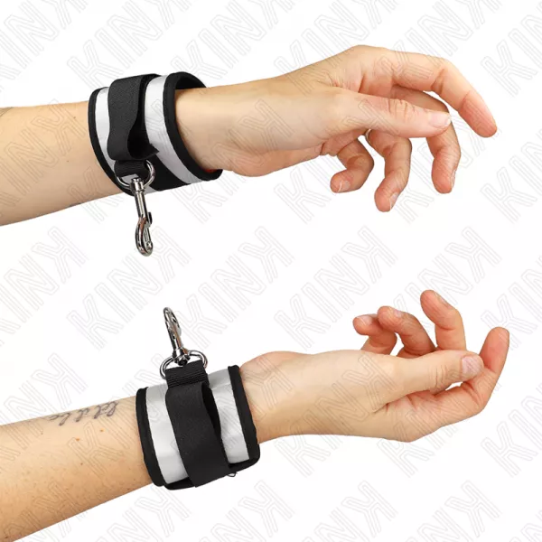 KINK - POIGNETS EN N�OPR�NE GRIS 23 X 5 CM
