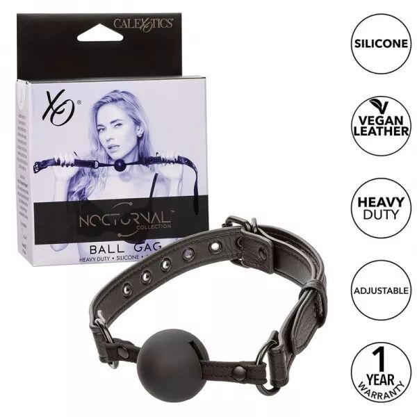 CALEXOTICS - NOCTURNAL B�ILLON � BOULE EN SILICONE NOIR