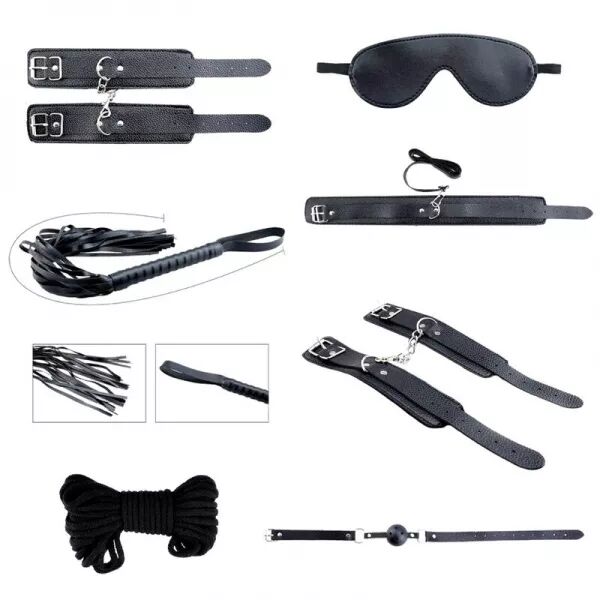 ALIVE - KIT SECRET DESIRES 7 PI�CES BDSM NOIR