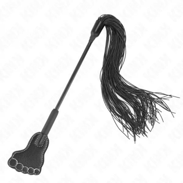 KINK - PAGAIE EN FORME DE PIED AVEC FOUET � GLAND 31 CM
