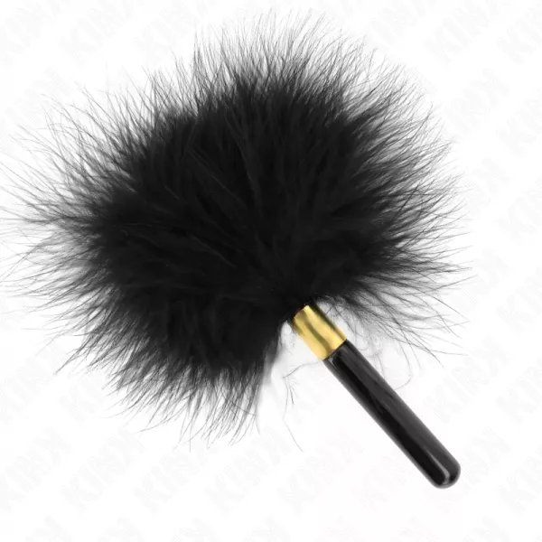 KINK - PLUMES CHACOULES EN M�TAL DOR� NOIR 18 CM