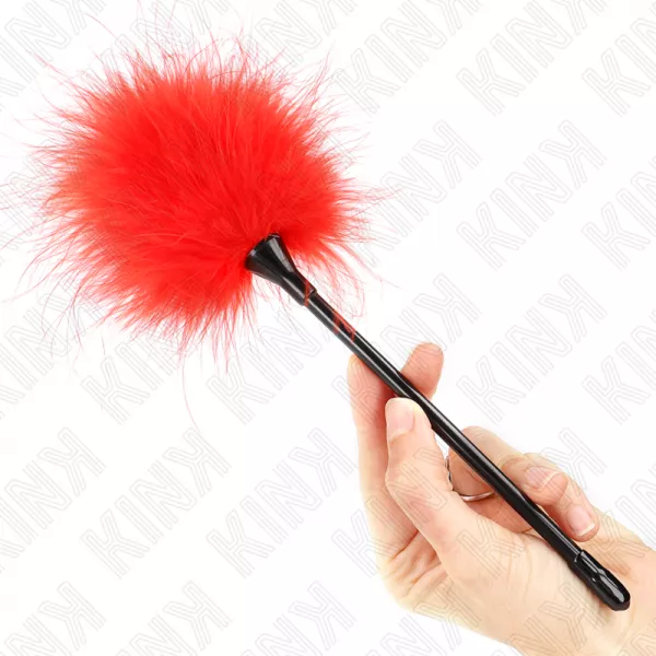 KINK - PLUMES TICKLE ROUGES UTILIS�ES POUR LE KIT BONDAGE 27 CM