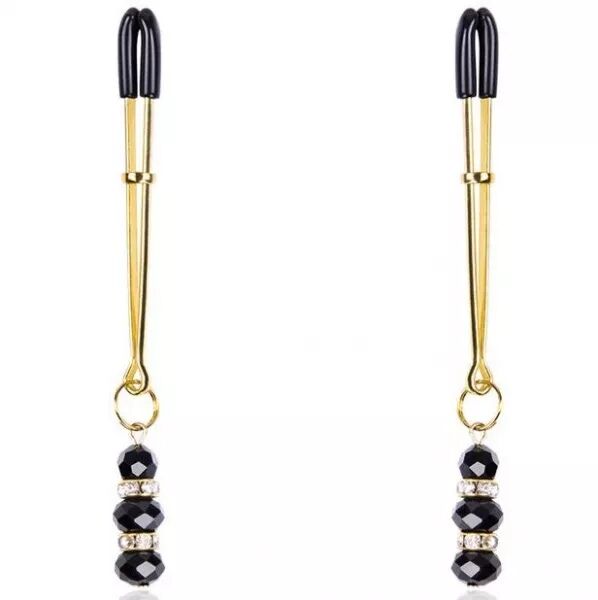 OHMAMA FETISH - PINCES  T�TONS AVEC PENDENTIF BIJOU