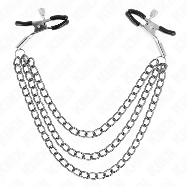 KINK - PINCES � METELIER AVEC 3 CHA�NES NOIRES 20/23/28 CM