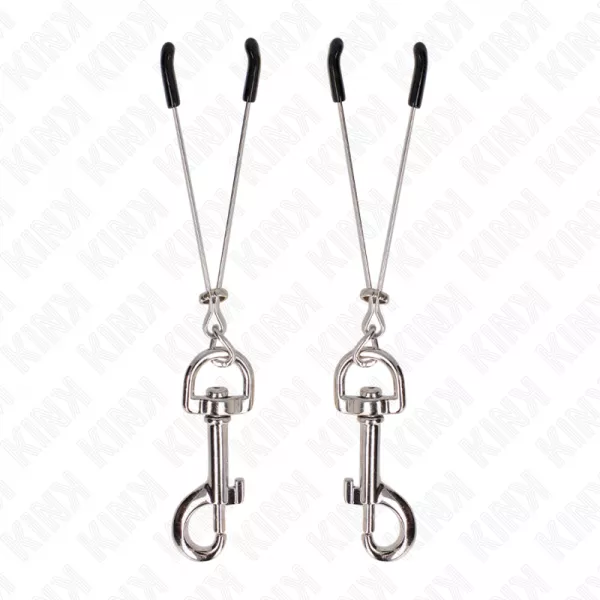 KINK - PINCE � METON CROCHET FIN ARGENT 7 CM