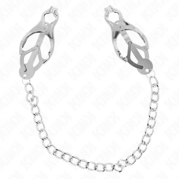 KINK - PINCES � METELLES TR�FLE JAPONAIS AVEC CHA�NE ARGENT 30 CM