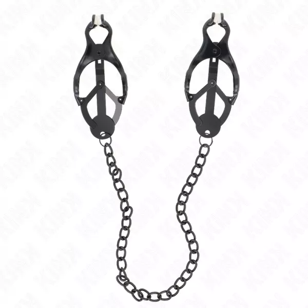 KINK - PINCES � METELLES TR�FLE JAPONAIS AVEC CHA�NE NOIR 30 CM