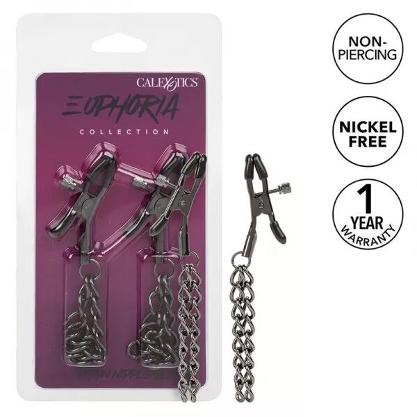 CALEXOTICS - EUPHORIA PINCES � T�TONS CHA�NE 14,5 CM