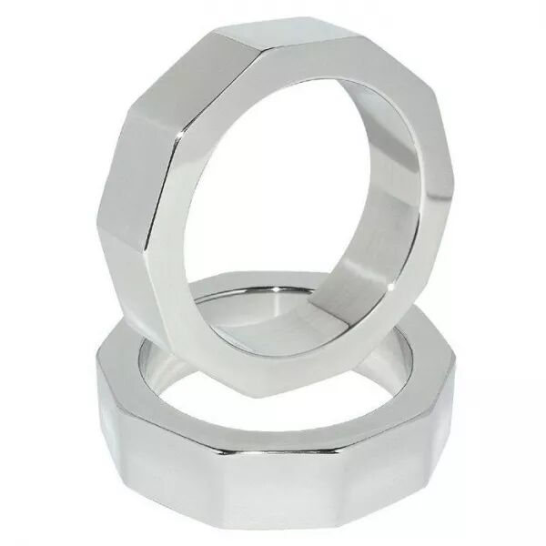 METAL HARD - ANNEAU DE P�NIS ET D�CROU DE TESTICULE 55 MM