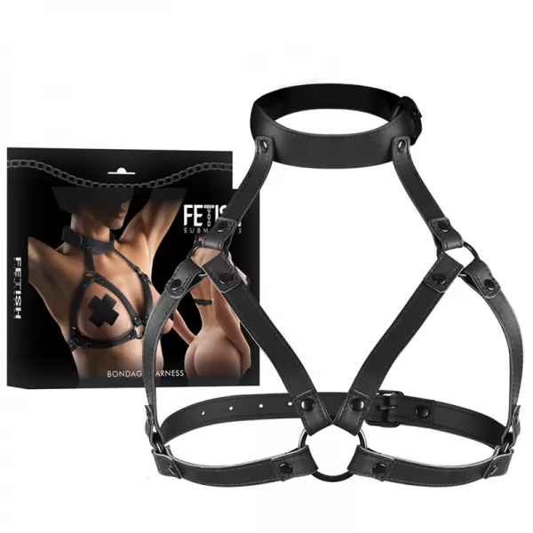 FETISH SUBMISSIVE BONDAGE - HARNAIS POITRINE R�GLABLE