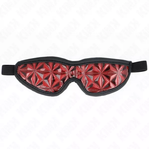 KINK - SERRE-T�TE MOTIF DIAMANTS ROUGE 20,5 x 6 CM