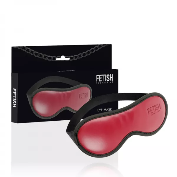 FETISH SUBMISSIVE DARK ROOM - MASQUE EN CUIR V�GAN AVEC DOUBLURE EN N�OPR�NE