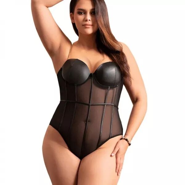 SUBBLIME - BODY NOIR  BRETELLES CHA�NE L/XL