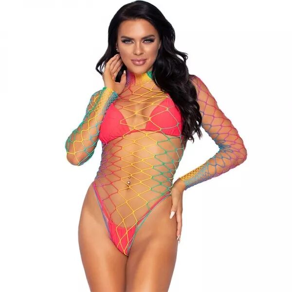 LEG AVENUE - BODY � MANCHES LONGUES MULTICOLORE