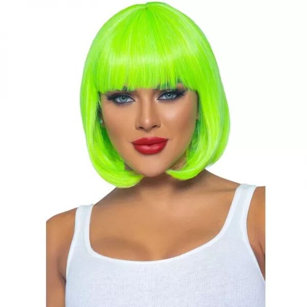 LEG AVENUE - PERRUQUE BOB FLUORESCENTE VERT FLUO