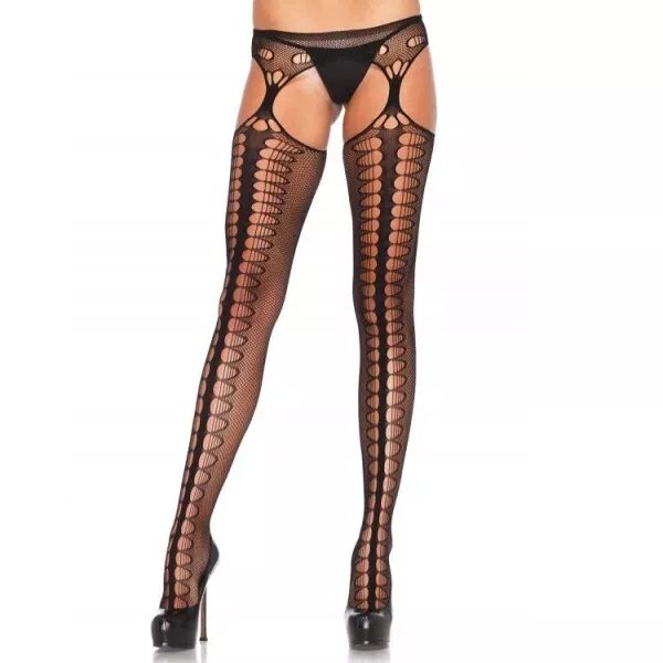 LEG AVENUE - COLLANT AVEC JARRATI�RE EXCLUSIVE NOIR