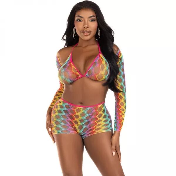 LEG AVENUE - ENSEMBLE DE TROIS PI�CES MULTICOLORE