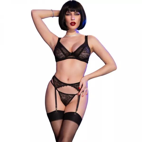 CHILIROSE - CR 4692 ENSEMBLE QUATRE PI�CES NOIR M