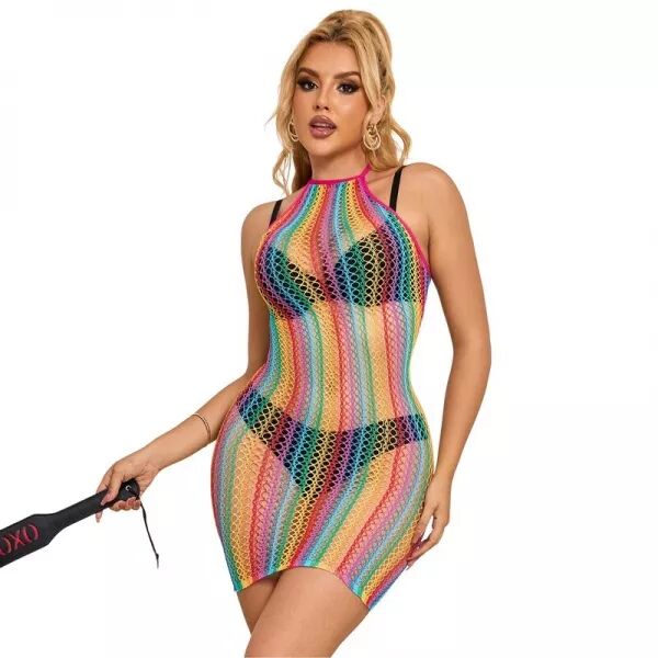 SUBBLIME - 952341 ROBE R�SEILLE ARC-EN-CIEL TAILLE UNIQUE