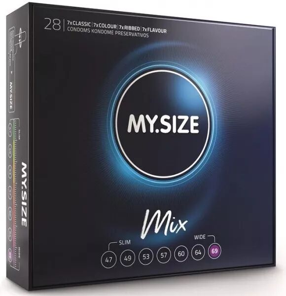 MY SIZE - MIX PR�SERVATIFS 69 MM 28 UNIT�S