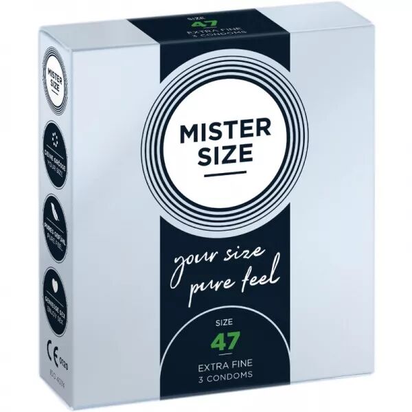 MISTER SIZE - PR�SERVATIFS TAILLE XS 47 MM (3 UNIT�S)