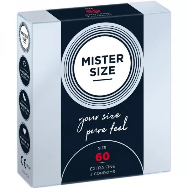 MISTER SIZE - PR�SERVATIF TAILLE XL 60 MM (3 UNIT�S)