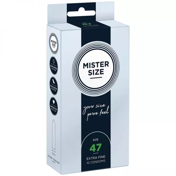 MISTER SIZE - PR�SERVATIFS TAILLE XS 47 MM (10 UNIT�S)