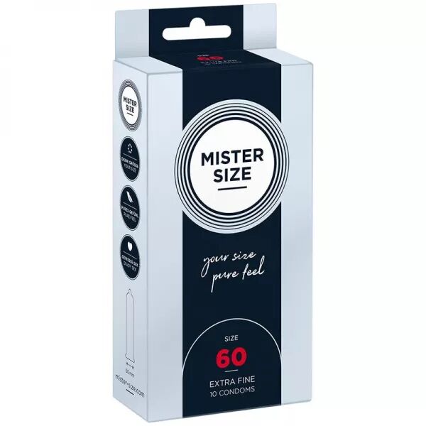 MISTER SIZE - PR�SERVATIF TAILLE XL 60 MM (10 UNIT�S)