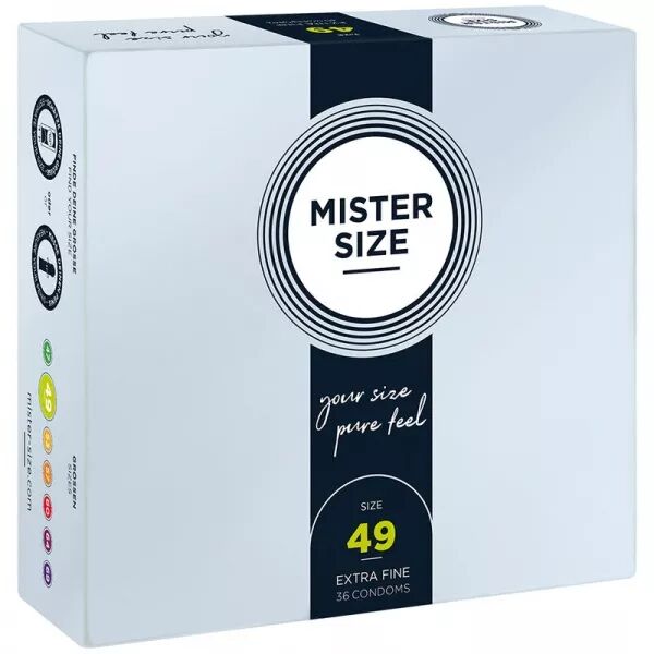 MISTER SIZE - PR�SERVATIF TAILLE S 49 MM (36 UNIT�S)