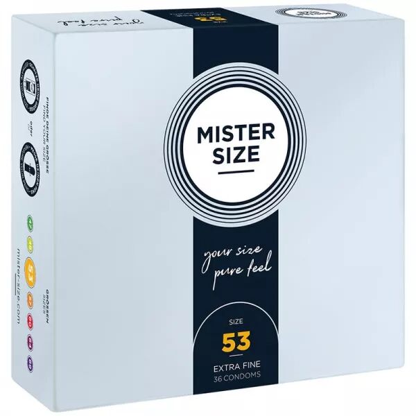 MISTER SIZE - PR�SERVATIF TAILLE M 53 MM (36 UNIT�S)