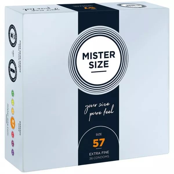 MISTER SIZE - PR�SERVATIF TAILLE L 57 MM (36 UNIT�S)