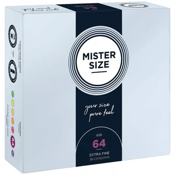 MISTER SIZE - PR�SERVATIFS TAILLE XXL 64 MM (36 UNIT�S)