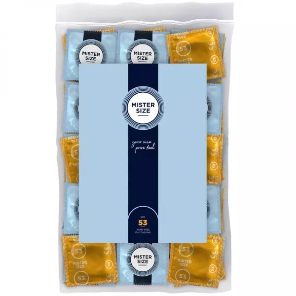 MISTER SIZE - PR�SERVATIF TAILLE M 53 MM (100 UNIT�S)