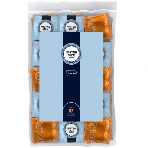 MISTER SIZE - PR�SERVATIF TAILLE L 57 MM (100 UNIT�S)