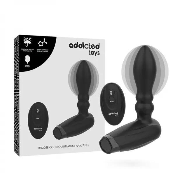 ADDICTED TOYS - PRISE GONFLABLE T�L�COMMANDE - 10 MODES DE VIBRATION