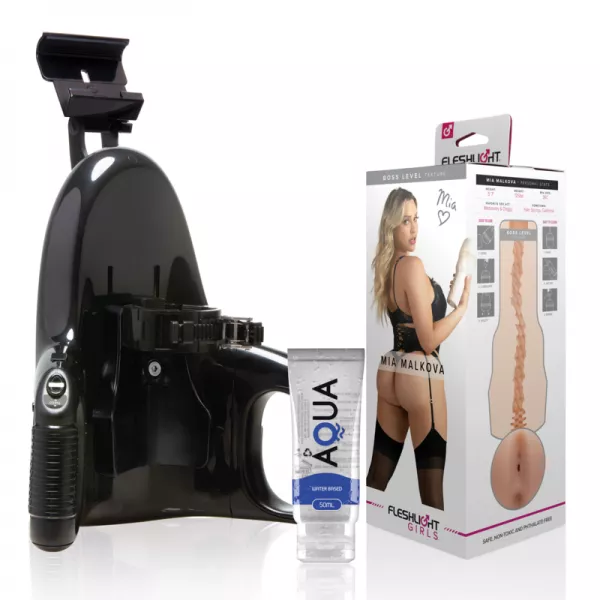 FLESHLIGHT - MIA MALKOVA BOSS LEVEL + LANCEMENT UNIVERSEL + LUBRIFIANT QUALIT� AQUA 50 ML