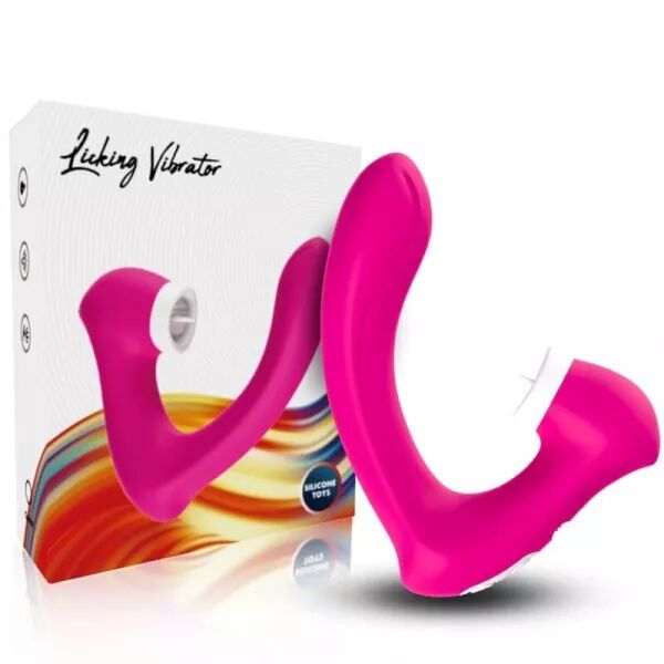 ARMONY - SECRETKISS LICKING VIBRANT CLITO & VIBRATEUR COURB� FUCHSIA