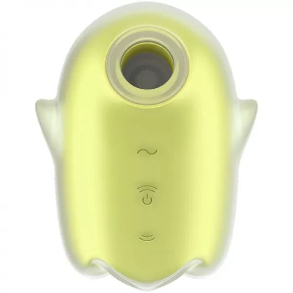 SATISFYER - GLOWING GHOST AIR PULSE & VIBRATEUR JAUNE