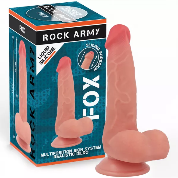 ROCKARMY - RENARD EN SILICONE LIQUIDE 19 CM -O- 3,2 CM