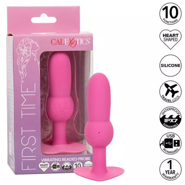 CALEXOTICS - FIRST TIME SONDE ANAL PLUG PERL�E 10 VIBRATIONS ROSE