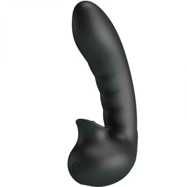 PRETTY LOVE - HOBGOBLIN BO�TE � DOIGTS VIBRANTS 12 VIBRATIONS + STIMULATEUR DE CLITORIS NOIR