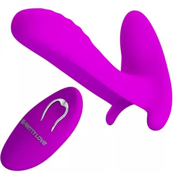 PRETTY LOVE - MASSEUR & VIBRATEUR 12 VIBRATIONS T�L�COMMANDE VIOLET