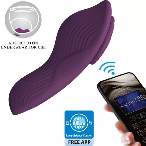 PRETTY LOVE - MANE LAY ON MASSEUR DE CLITORIS 10 VIBRATIONS T�L�COMMANDE VIOLET