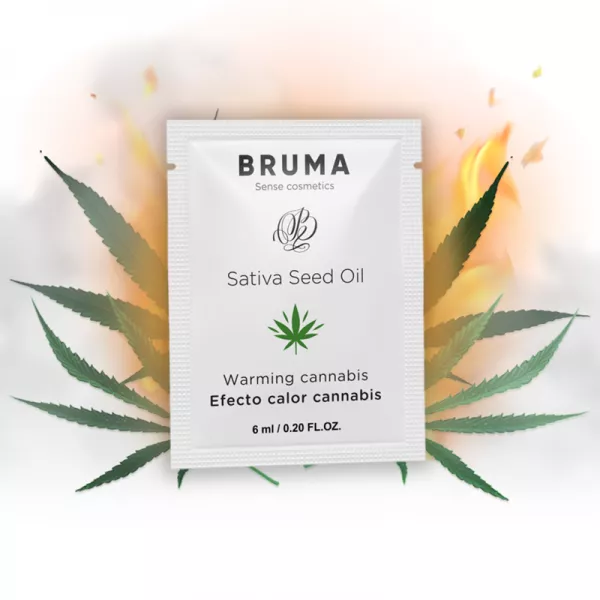 BRUMA - HUILE DE GRAINES DE SATIVA GEL GLISSANT R�CHAUFFANT SAVEUR DE CANNABIS 6 ML